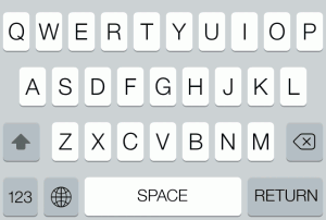 iOS7-keyboard-proposed-02-shift Proposed iOS keyboard with shift key pressed.